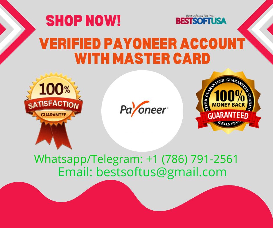 Verified Payoneer Account with Card 454545