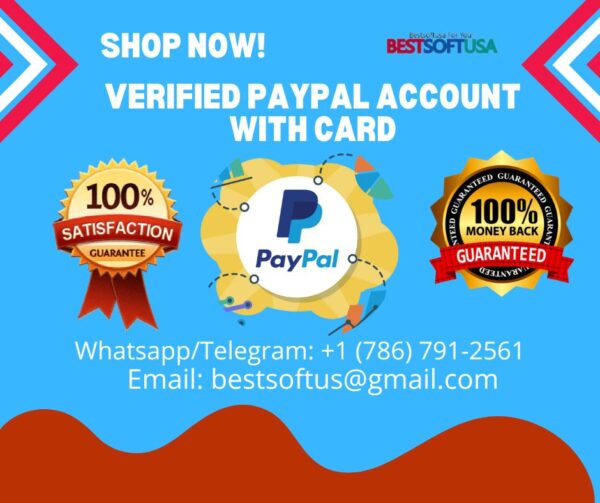 Verified Paypal Account with Card 453444